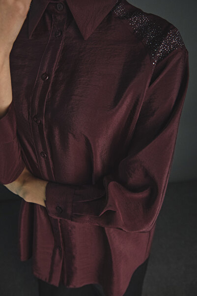 Setrms Jakarlı Taş Detaylı Tunik