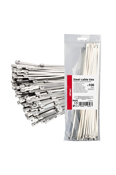 OEM Fasete metalice inox 4,6x300mm 100 buc. AMIO-04323