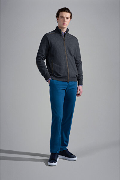 PAUL&SHARK MEN'S ZIPPED PULLOVER C.WWOOL