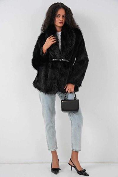 Bigdart Black Women's Coat 9156