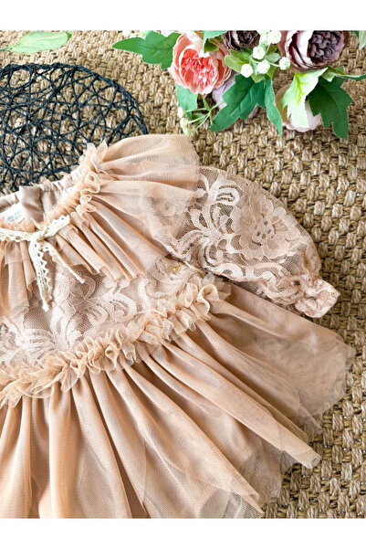 aysskids Cora Romper Tutu Special Day Long Sleeve Baby Girl Dress