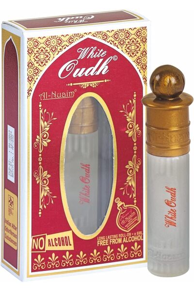 Al Nuaim Eco series White Oudh 6ml - Alcohol Free Attar Roll On (Concentrated Perfume Oil)