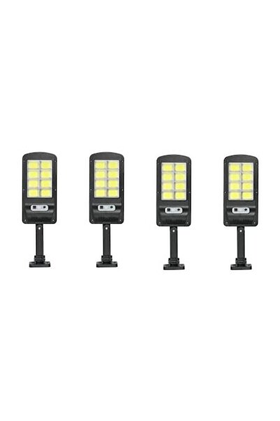 BZRSH Set of 4 Solar LED Lamps 40W, 160 COB LEDs, Motion Sensor, 3 Modes, Remote