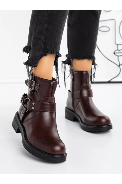 Bottega Women's Boots A796 Burgundy