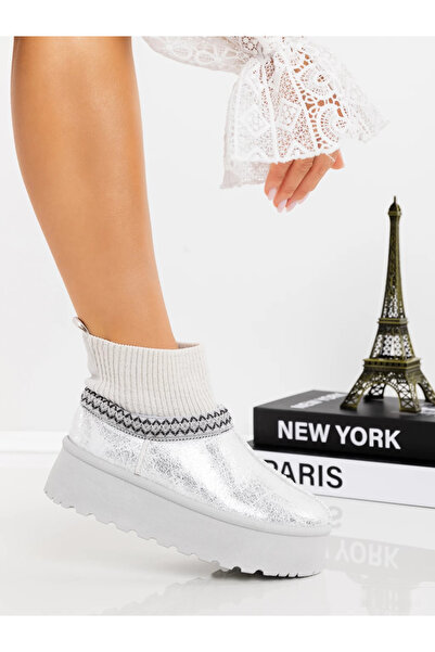 Wilady Γυναικείες Μπότες UG 8015-1 Ασημί