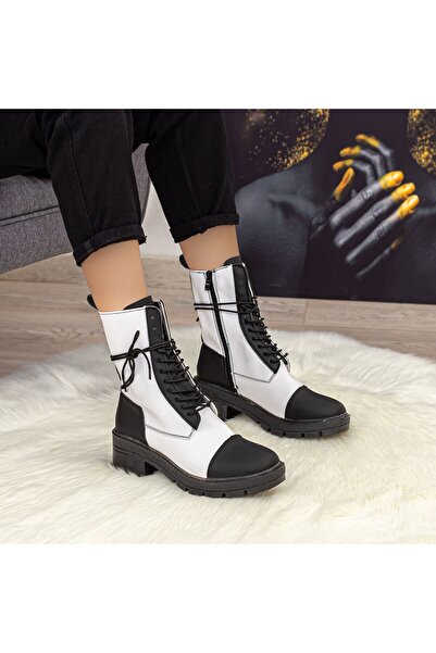 mei Women's Boots NX121 Black-White