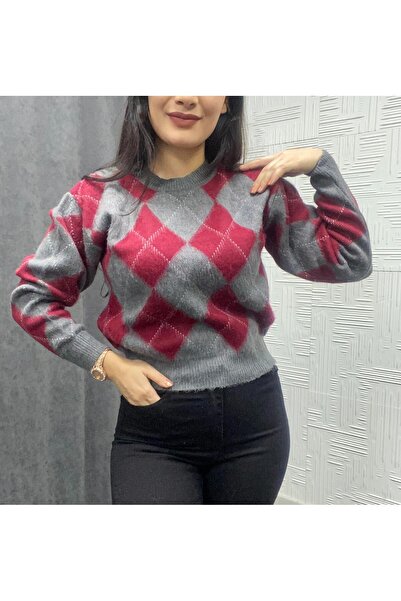 EGELİMODA Short Beard Knitwear Crop Sweater