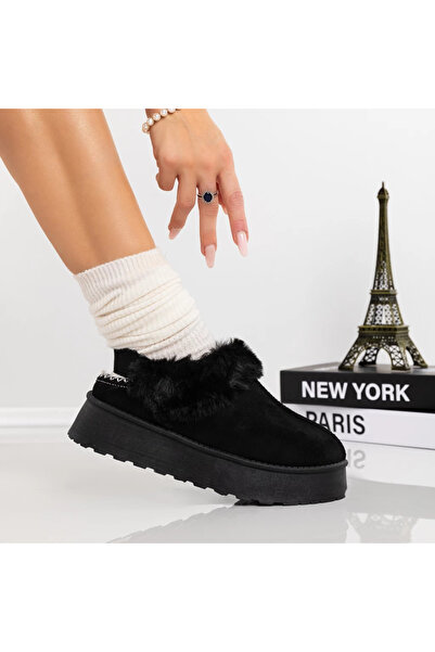 Mulanka Sepatu Γυναικεία Τσόκαρα UG JD-6 Μαύρα