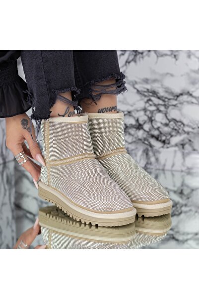 mei UG Women's Boots 2W35 Beige-White