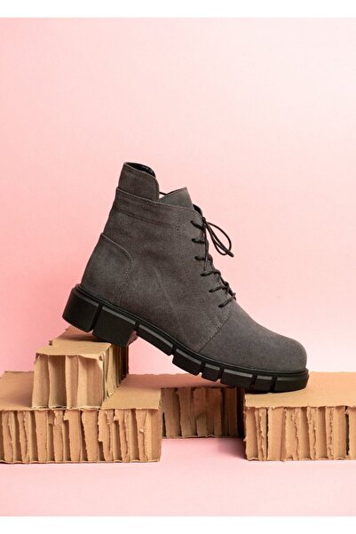 Vanilla Days Ghete din piele întoarsă Malaga - Gri