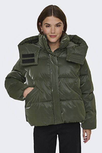 ONLY Bergen Life Oversize Γυναικείο Παλτό Puffer Φουσκωτό Χειμερινό Μπουφάν