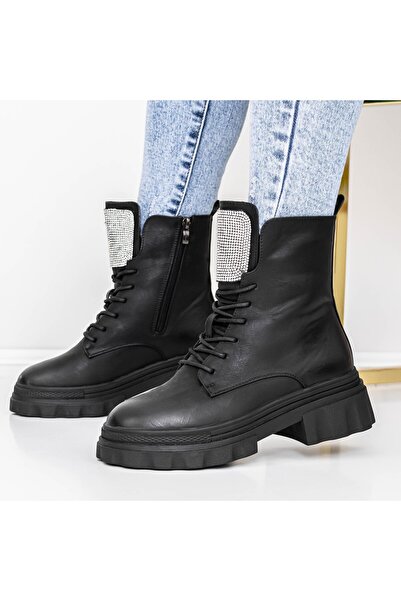 mei Дамски ботуши 3MX17 Черни