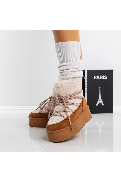 mei Γυναικείες Μπότες UG 3AGZ107 Καφέ