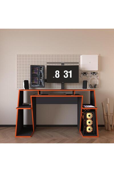 ALONEX HOME PİXEL PROFESYONEL OYUNCU MASASI,GAMER DESK,150X55,SİYAH OYUNCU MASASI,BİLGİSAYAR MASASI