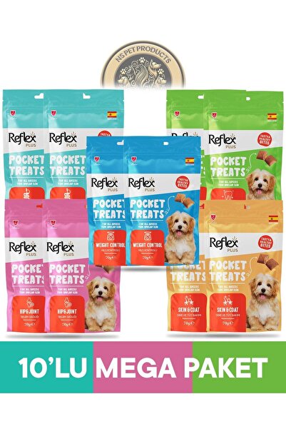 Reflex Pocket Treats 10'lu Köpek Ödül Maması Mega Set 10x70gr