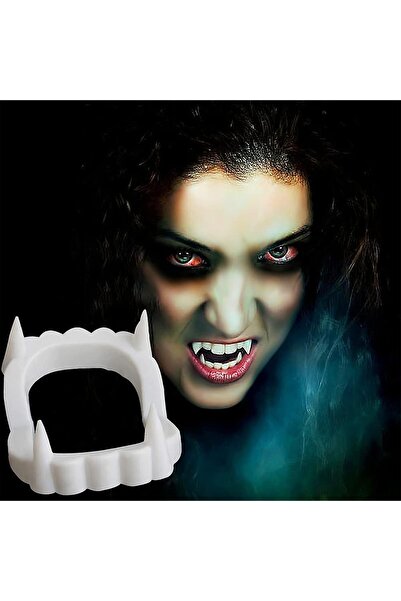 ForWhat Dinte de vampir alb fals dublu pentru costum de spectacol pentru biro...