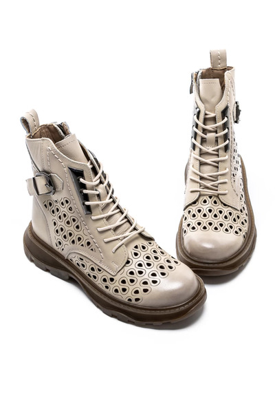 advancer Γυναικείες Καλοκαιρινές Μπότες 1935-1 Κρεμ