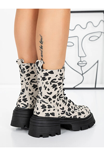 mei Women's Boots 3AL29 Beige