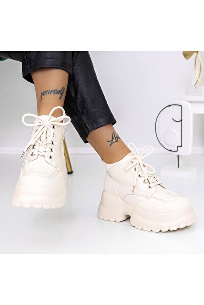 mei Women's Boots 3SJN13 Beige