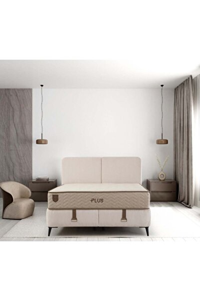 Minar Plus Baza Başlık Yatak Seti Siyah Ayak - Pamira01 160x200