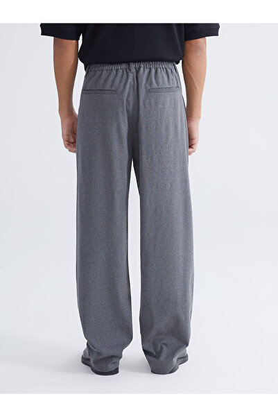 LC Waikiki Gray Comfortable Fit Gabardine Men's Trousers