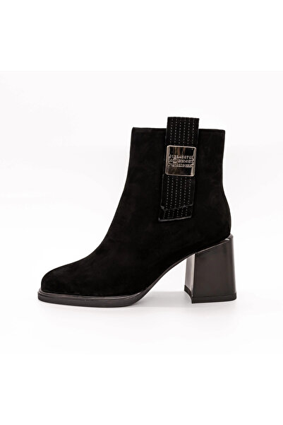 advancer Γυναικεία Μπότες με Χοντρό Τακούνι K2086-122R Μαύρα