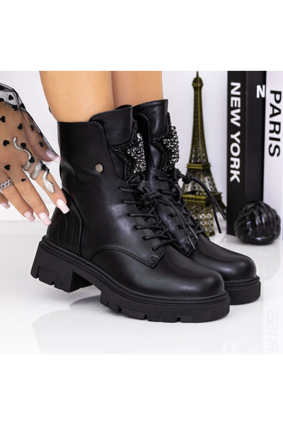 mei Γυναικείες Μπότες 3AH13 Μαύρες