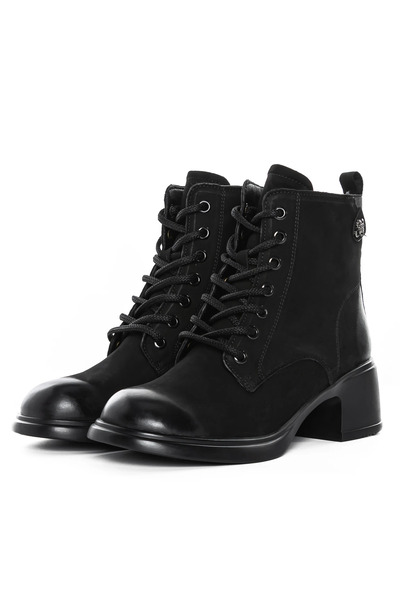 advancer Γυναικείες μπότες από γνήσιο δέρμα 6970-5 Μαύρες