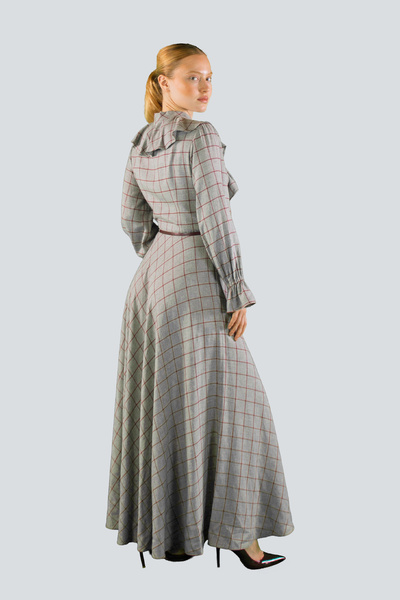 IDYL Volanli Plaid Maxi Dress