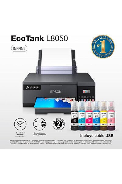 EPSON Ecotank L8050 Color Photo Printer
