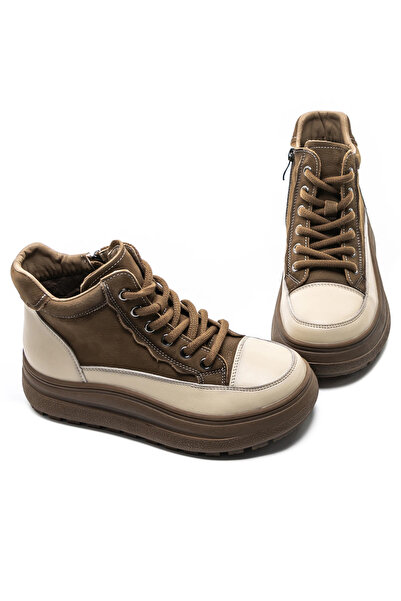 advancer Γυναικείες μπότες από γνήσιο δέρμα 50278 Χακί