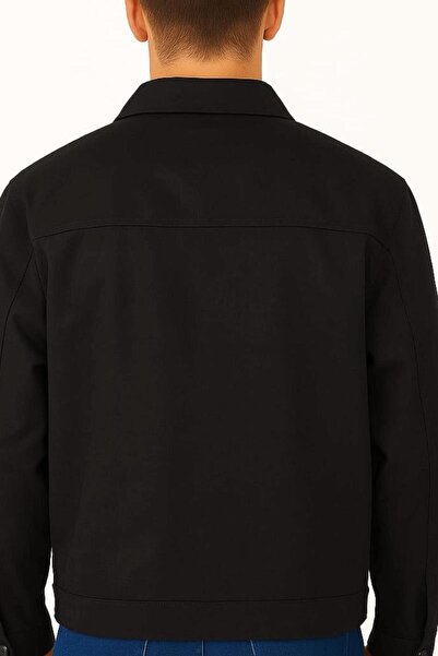 FBI Uzun Kollu Pamuk Karışımlı Yandan Cepli İç Cepli Fermuarlı Polo Yakalı Me...