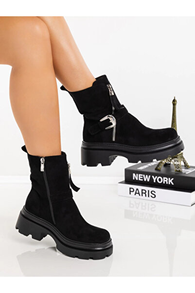 mei Γυναικείες Μπότες 3AD61 Μαύρες