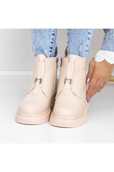 mei Γυναικείες Μπότες 3WL12 Μπεζ