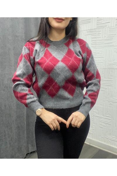 EGELİMODA Short Beard Knitwear Crop Sweater