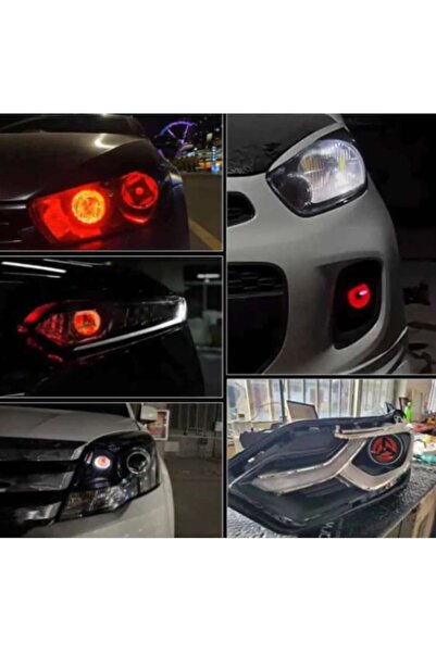 BZRSH Set of 2 Devil Eyes 3" LED Display Projector Lenses, Remote, 6 Modes, IP67 -