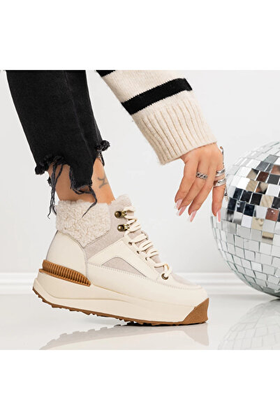 mei Γυναικείες Μπότες YC-11094 Κρεμ