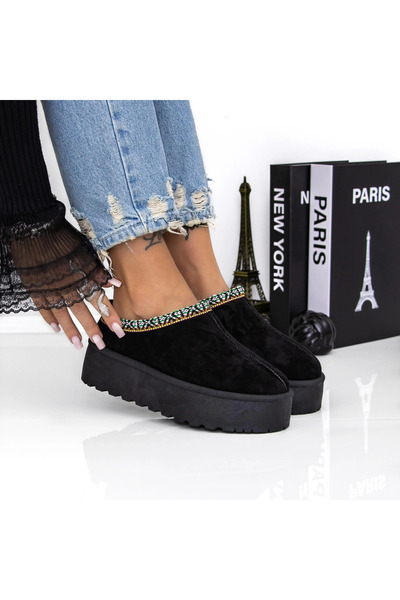 mei Γυναικεία Τσόκαρα UG 3AGB7 Μαύρα