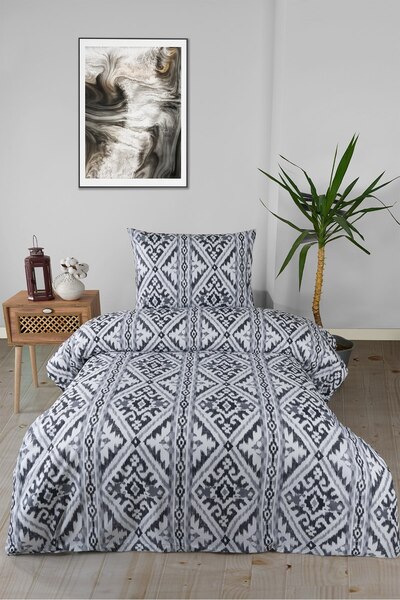 Sudemhome Double Ranforce Fitted Sheet Duvet Cover Set