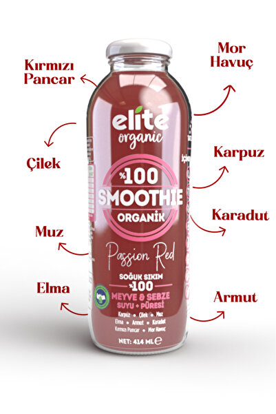 Elite Naturel Organik Smoothıe Passıon Red 414 Ml