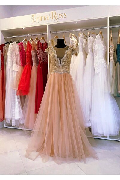 Irina Ross Peachy Lace Dress