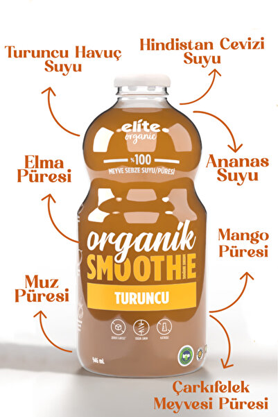 Elite Naturel Organik Turuncu Smoothıe 946 Ml