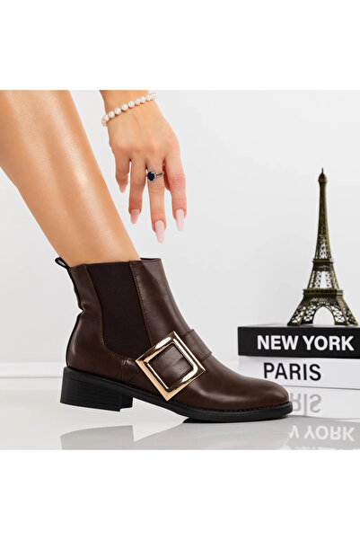 Tania Γυναικείες Μπότες 6882 Καφέ