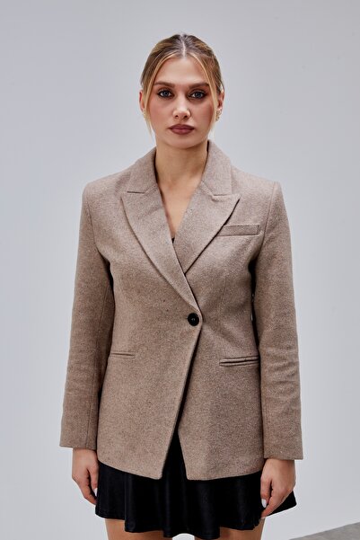 Bolivente Mink Cashmere Lined Regular Jacket