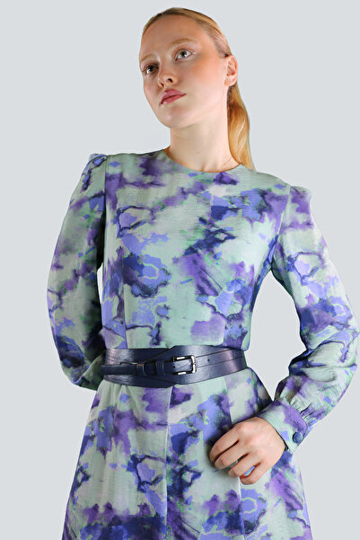 IDYL Belted patterned dress