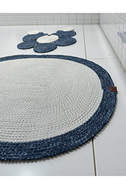 Home Inn Home Textile 2-Piece Modern Wicker Look Bath Mat - Modern Touch