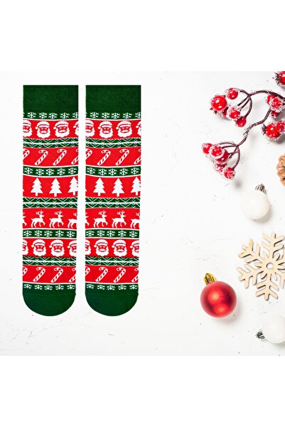 CARNAVAL SOCKS Nordic Patterned Classic Christmas Design Unisex Socket Socks