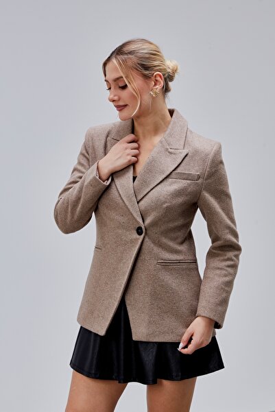 Bolivente Mink Cashmere Lined Regular Jacket