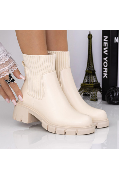 mei Women's Boots 3AH35 Peach