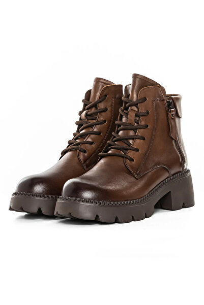 advancer Ghete Dama din piele naturala 8099-2 Maro